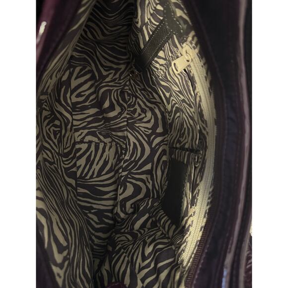 The BRIGHTON Collection “Campbell” Plum double straps shoulder bag BRANDED - Picture 7 of 14